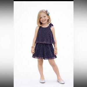 Ava & Yelly Shimmer Pleated Romper Size 8 Girls Semi-Formal Party Outfit